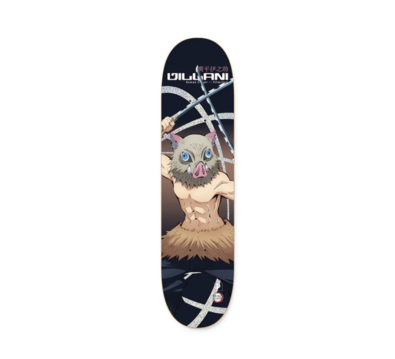 Primitive x Demon Slayer Villani Inosuke Deck Black 8.5"